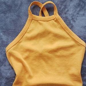 Active ribbed crossback cami